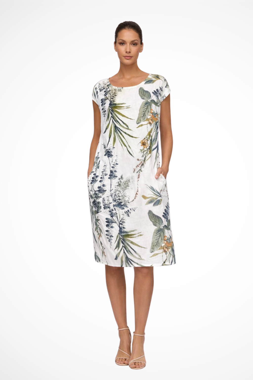 Casual Women's Summer Dress with Botanical Print – Marlovale