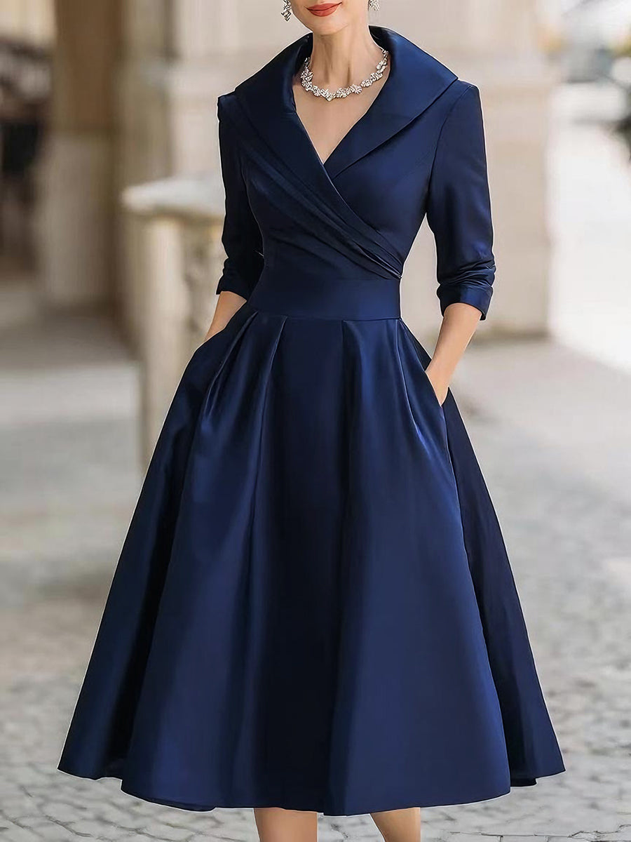 Elegant Flowy Midi Dress – Marlovale