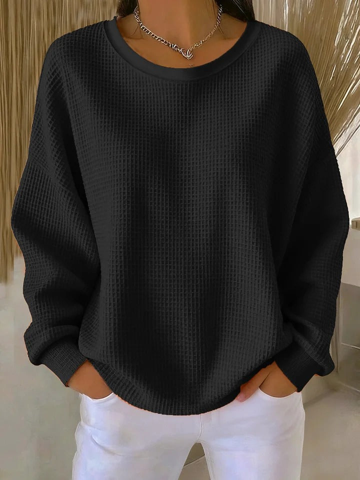 Maglione da donna in maglia testurizzata e dal taglio ampio