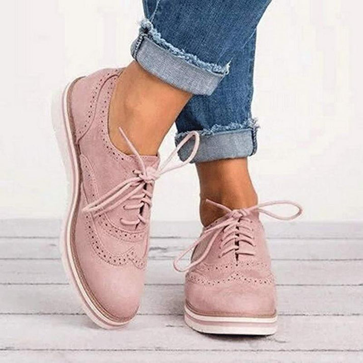 Chaussures Oxford Femme Style Brogue
