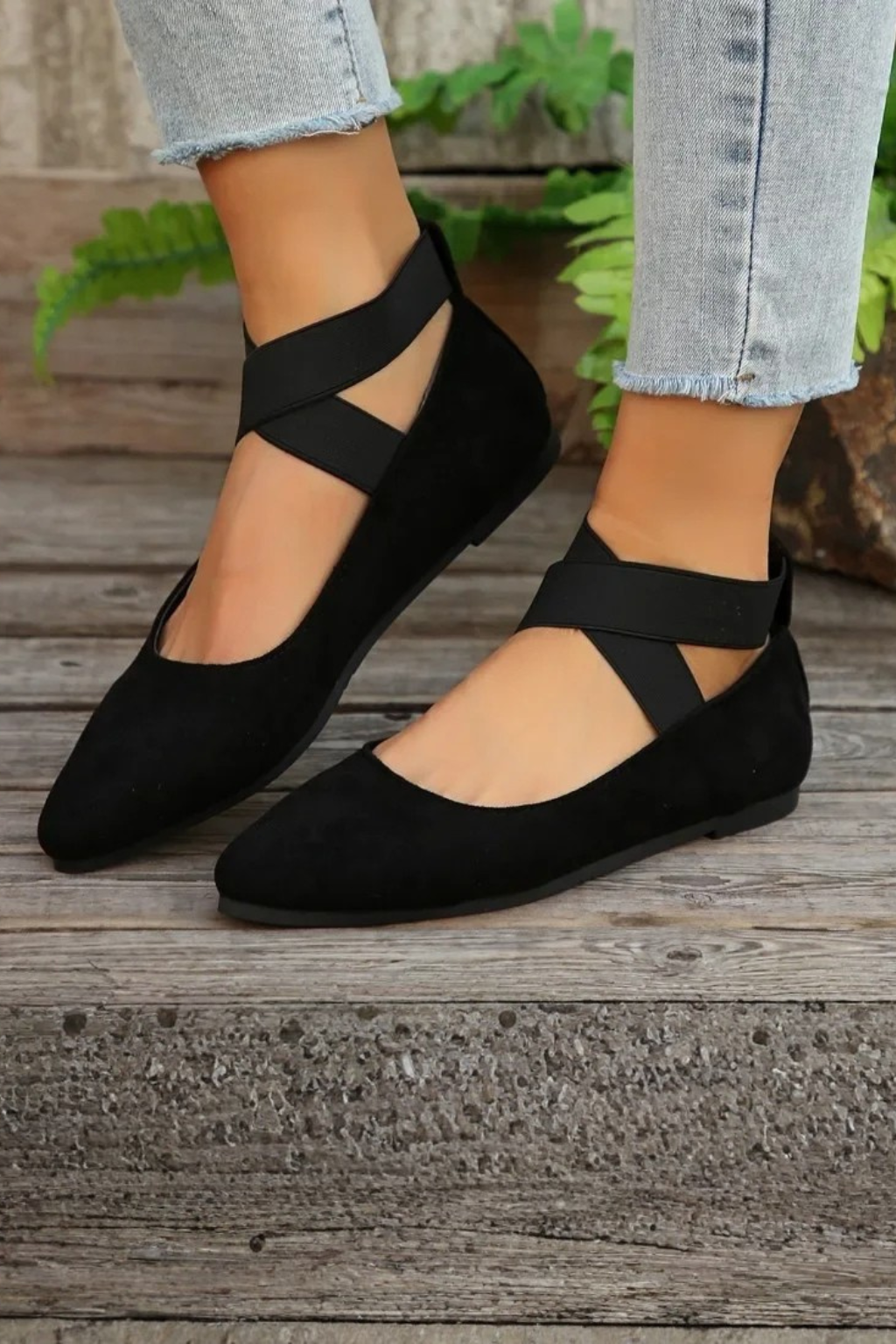 Ballerines Élégantes à Brides Croisées pour Femme