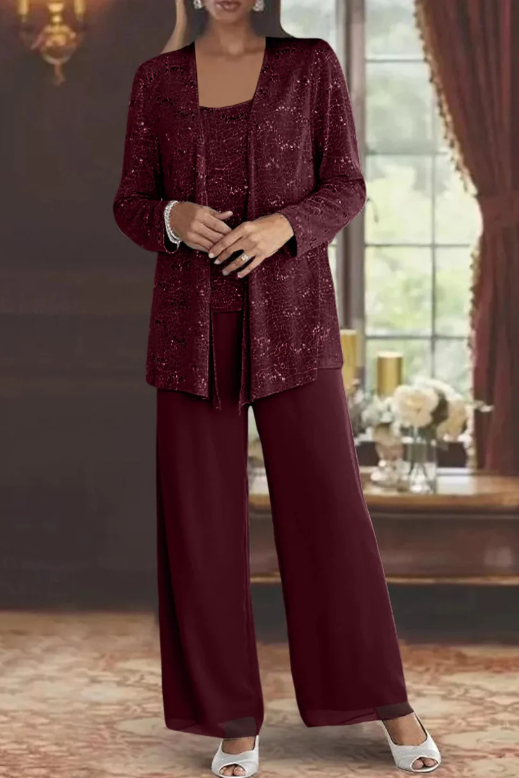 Ensemble Élégant Trois Pièces pour Femme