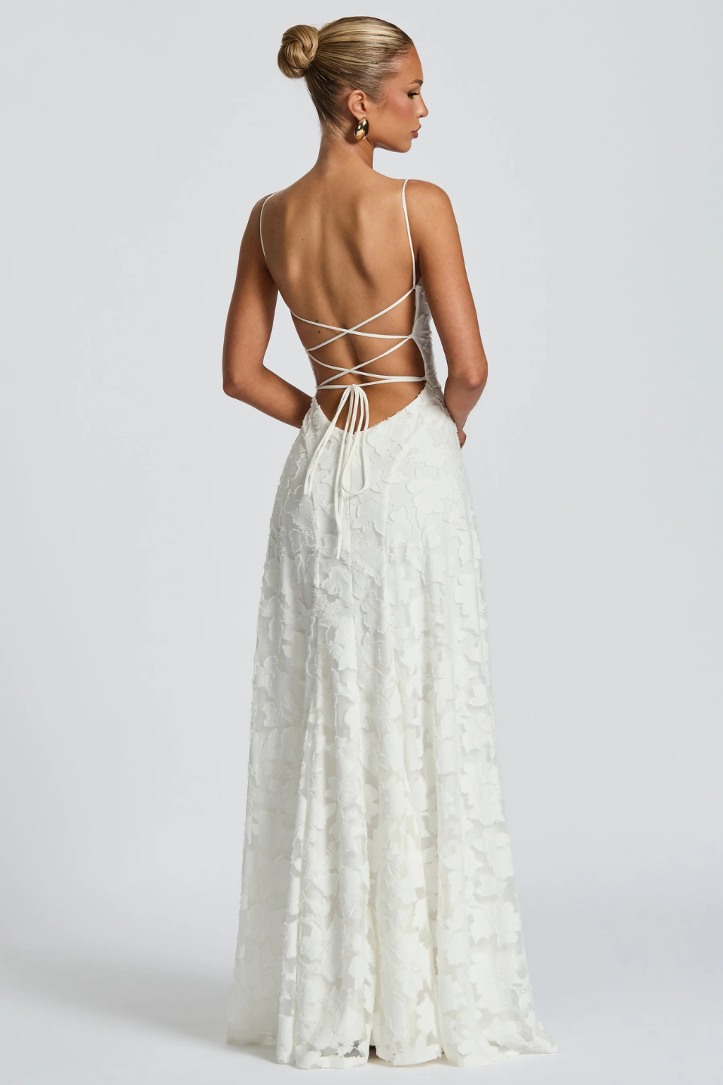 Robe Longue Femme Bustier en Dentelle  Romantique et Silhouette Raffinée