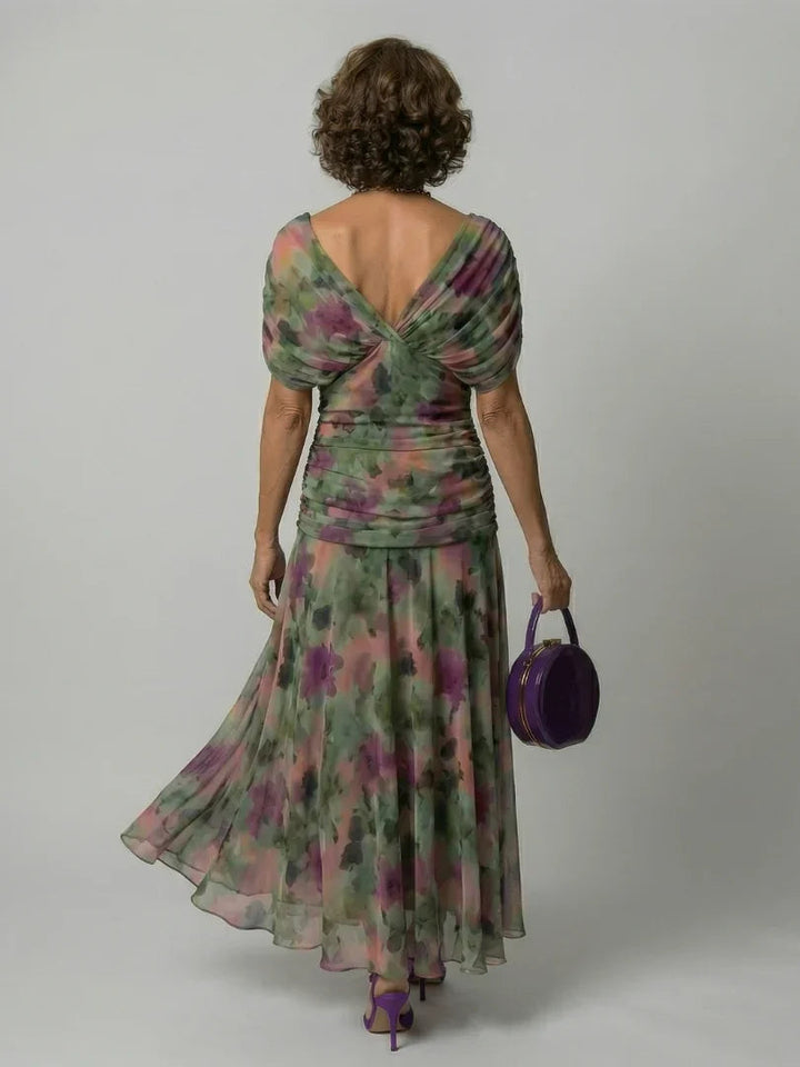 Robe Maxi Femme à Épaules Dénudées et Silhouette Fluide