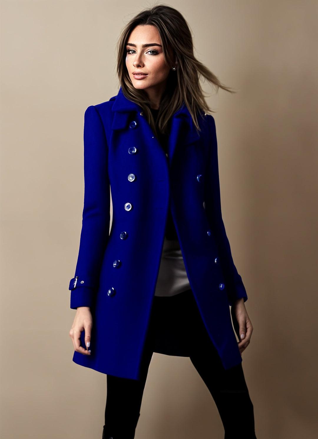 Cappotto da donna elegante a doppio petto