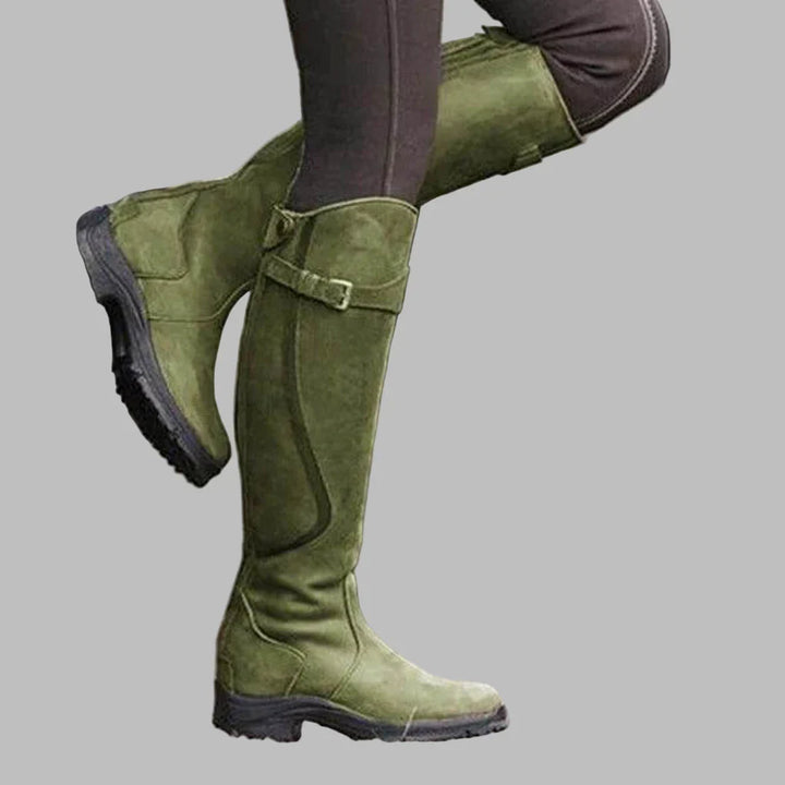 Bottes D'équitation Hautes et Décontractées Pour Femme Avec Détail De Boucle