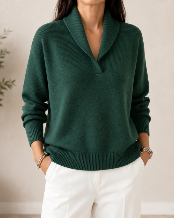 Maglione a collo alto da donna in morbida maglia a maniche lunghe