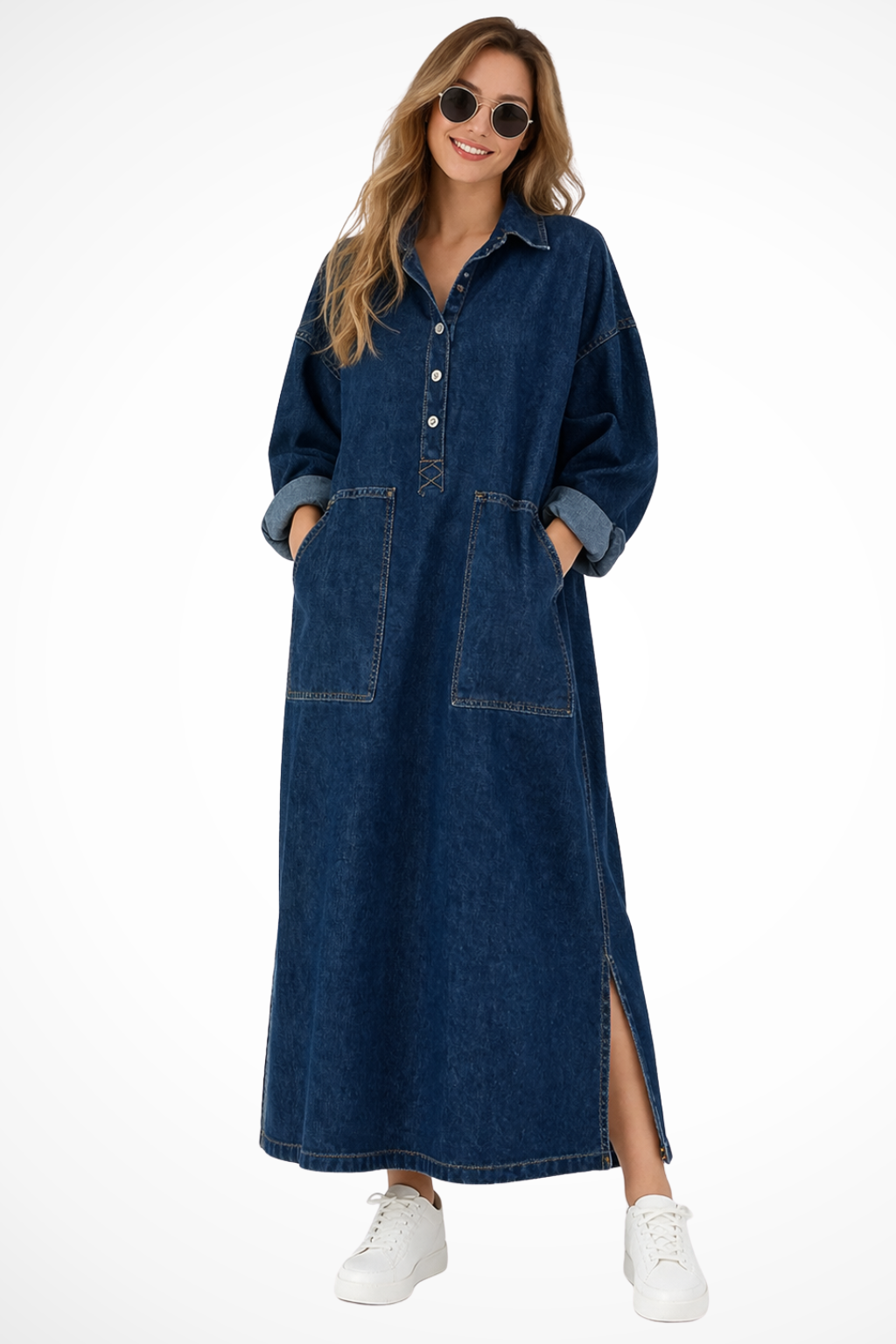 Robe Longue en Jean Femme Style Décontracté Chic et Moderne