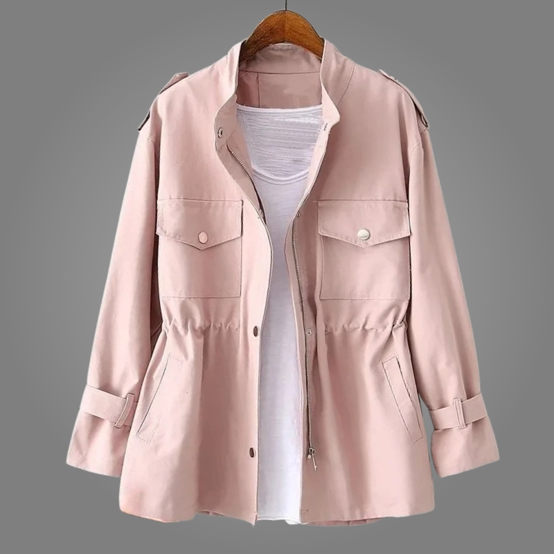Cappotto casual da donna con tasche multiuso