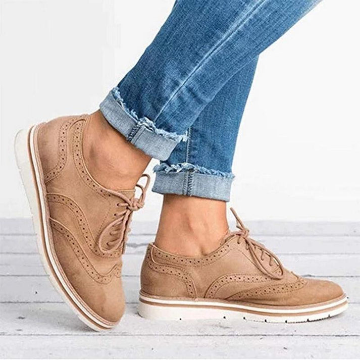Chaussures Oxford Femme Style Brogue