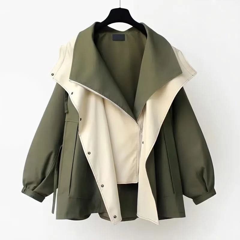 Veste Femme Imperméable à Capuche et Coupe-Vent
