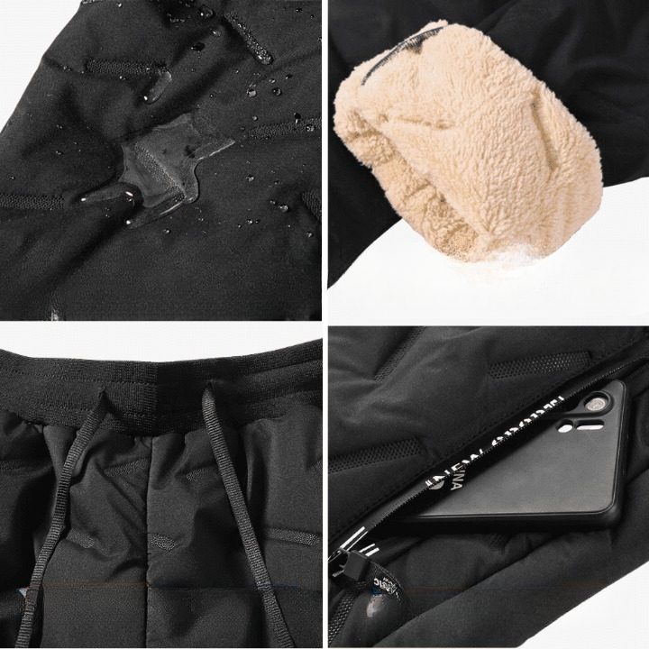 Pantaloni da donna trapuntati e caldi con fodera morbida