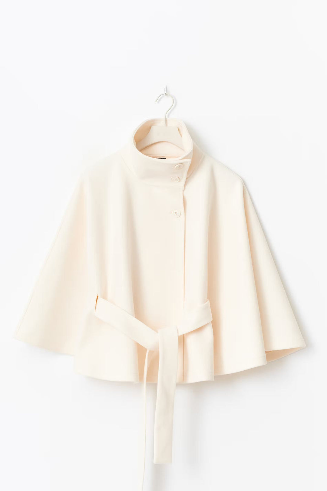 Elegant Women’s Cape Coat with Belt