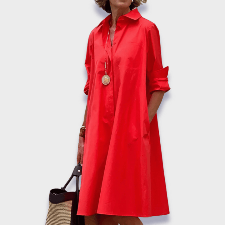 Robe Chemise Oversize pour Femme avec Coupe Fluide