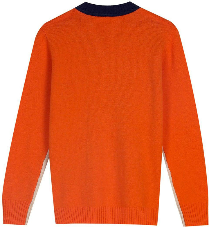 Pull Femme Color Block Col Rond et Manches Longues