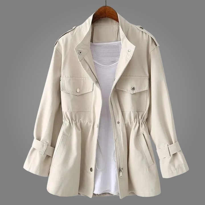 Cappotto casual da donna con tasche multiuso