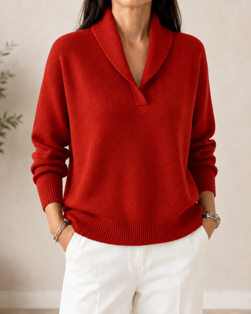 Maglione a collo alto da donna in morbida maglia a maniche lunghe