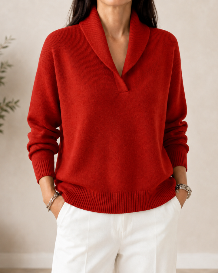Maglione a collo alto da donna in morbida maglia a maniche lunghe
