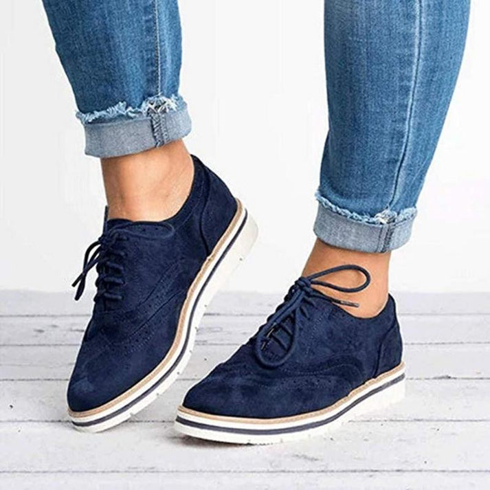 Chaussures Oxford Femme Style Brogue