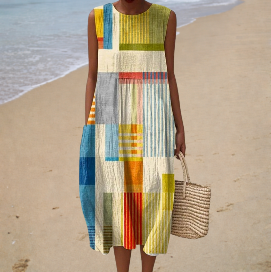 Robe d'été sans manches pour femme