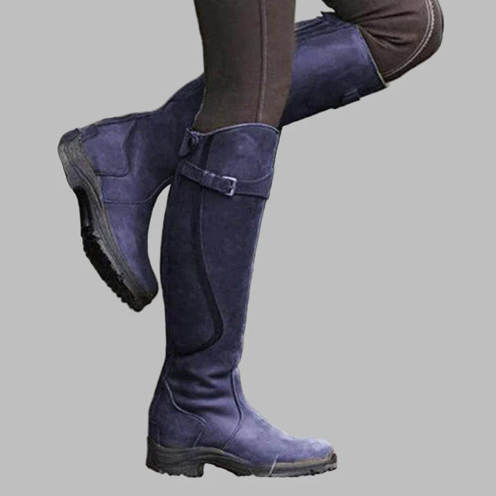 Bottes D'équitation Hautes et Décontractées Pour Femme Avec Détail De Boucle