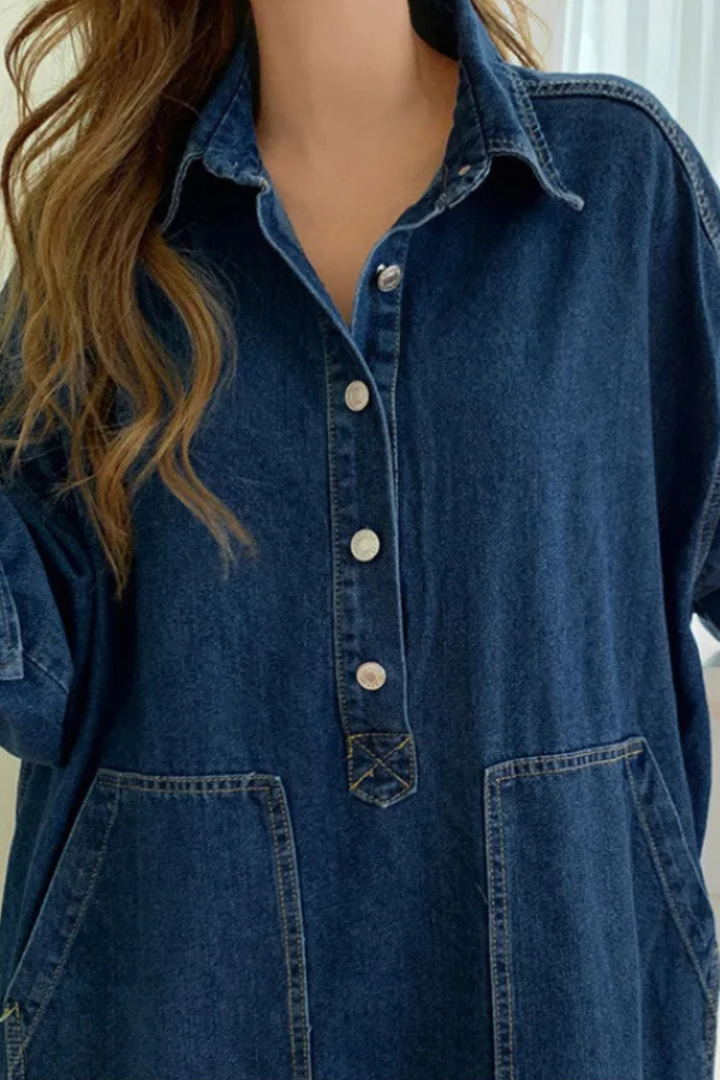 Robe Longue en Jean Femme Style Décontracté Chic et Moderne