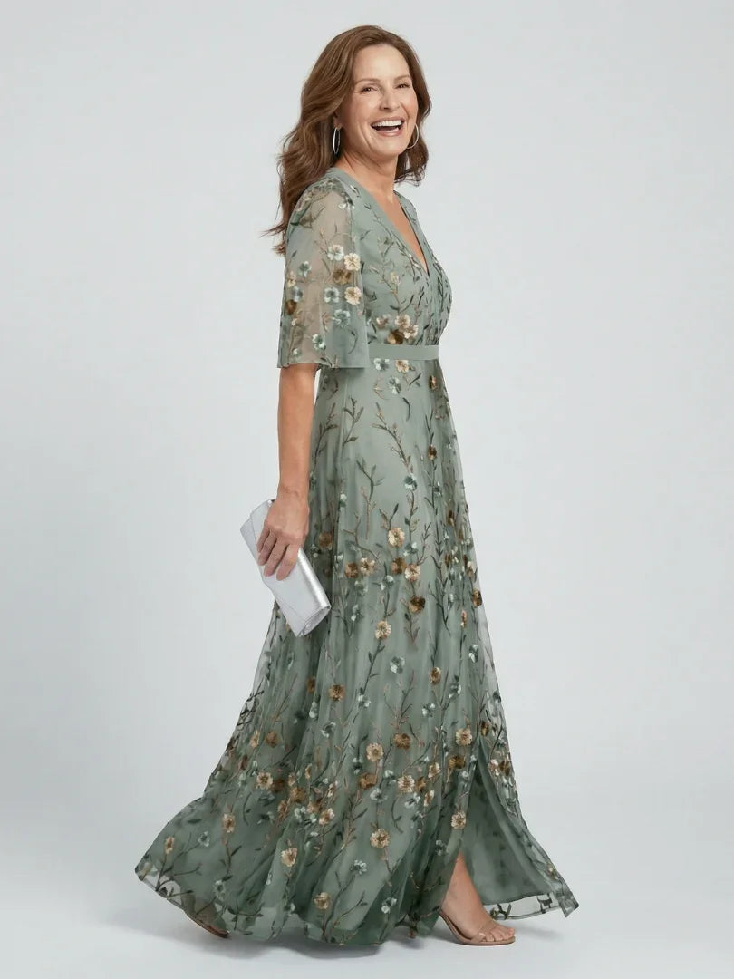 Robe Maxi Femme Fleurie à Col Halter et Silhouette Fluide