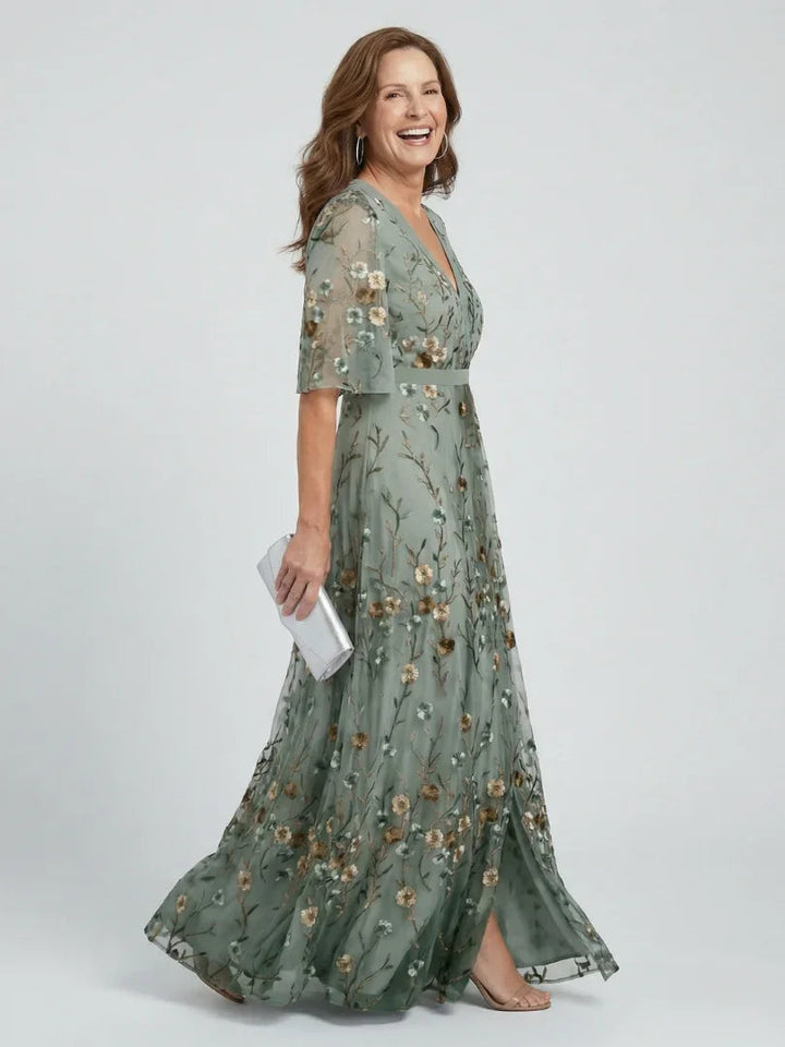 Robe Maxi Femme Fleurie à Col Halter et Silhouette Fluide