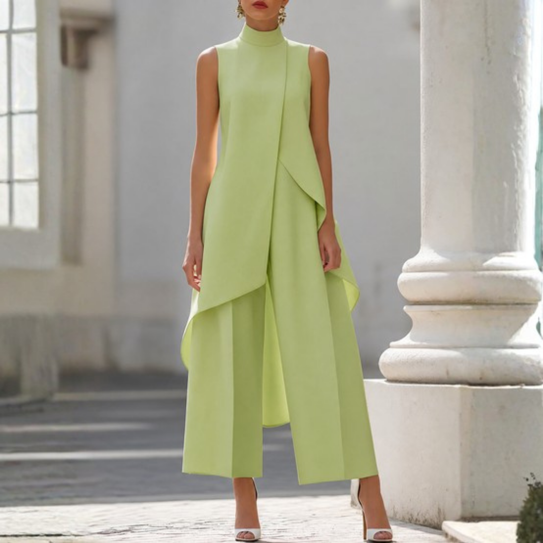 Combinaison Femme Asymétrique à Col Montant