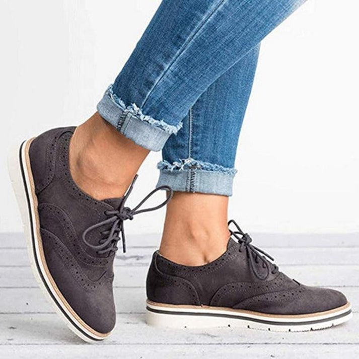 Chaussures Oxford Femme Style Brogue