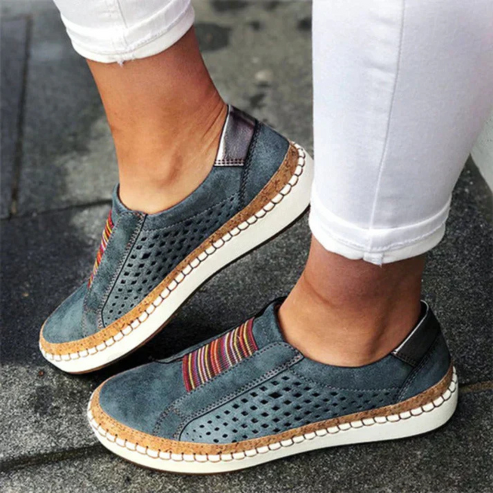 Dámské perforované slip-on boty pro pohodlí a volný čas