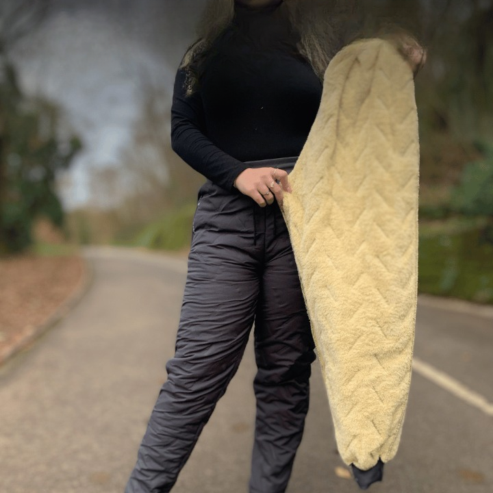 Pantaloni da donna trapuntati e caldi con fodera morbida