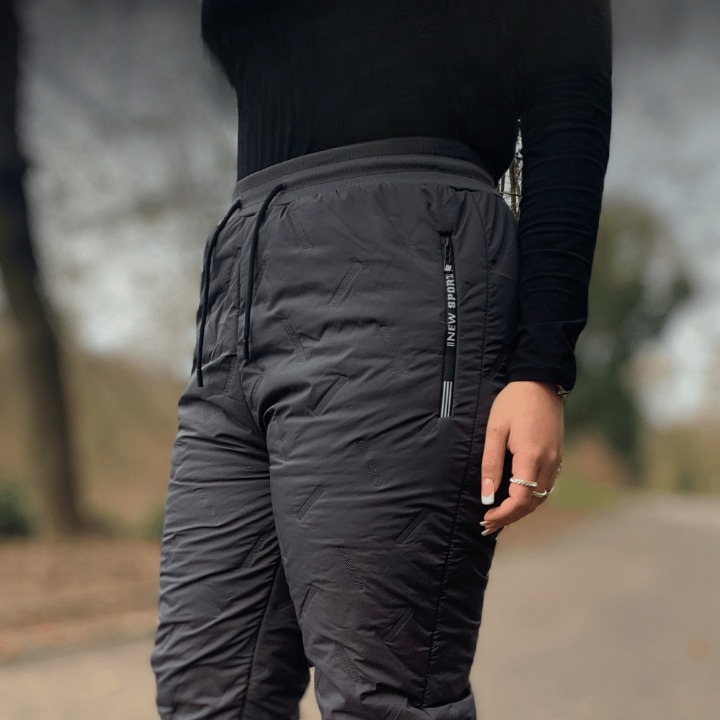 Pantaloni da donna trapuntati e caldi con fodera morbida