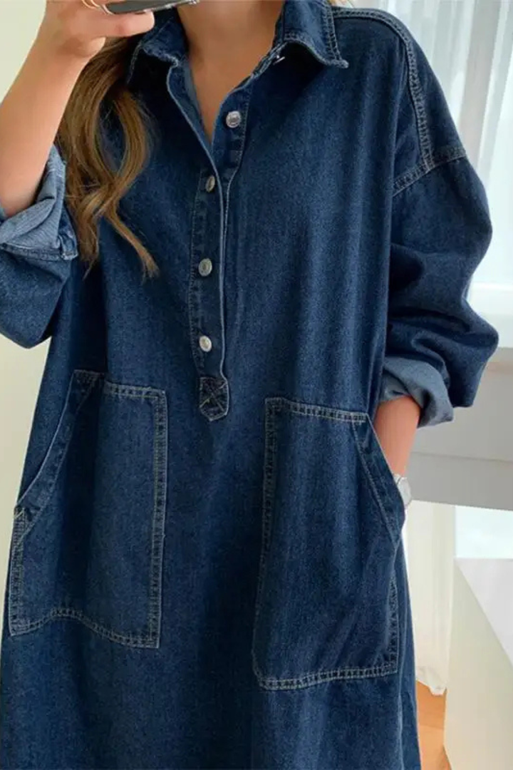 Robe Longue en Jean Femme Style Décontracté Chic et Moderne