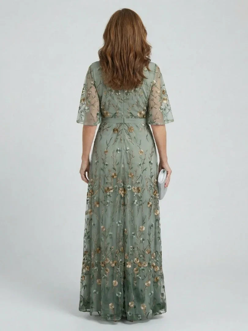 Robe Maxi Femme Fleurie à Col Halter et Silhouette Fluide