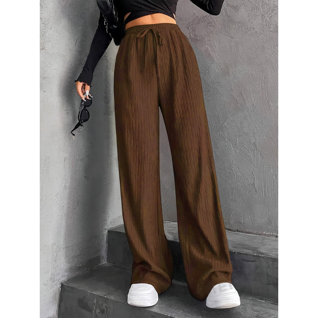 Pantalon Ample à Jambes Larges Pour Femmes