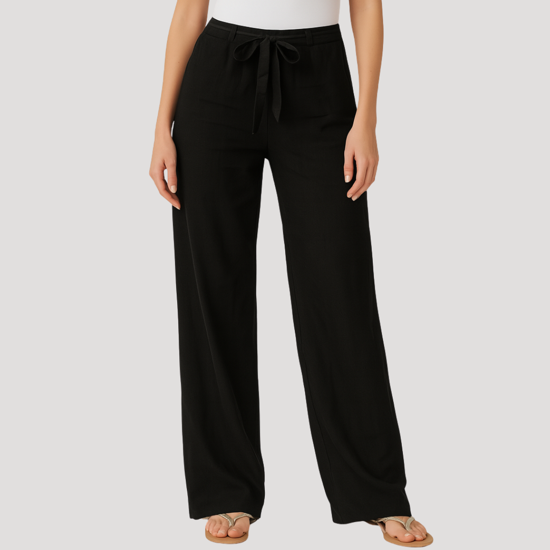 Pantaloni donna casual con vita elasticizzata