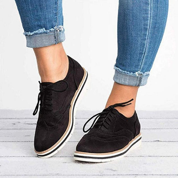 Chaussures Oxford Femme Style Brogue