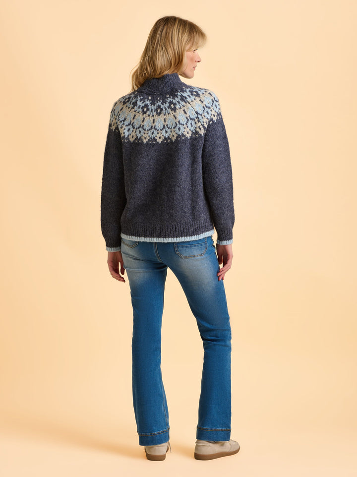 Women's Winter Alpaca Wool Jacquard Sweater