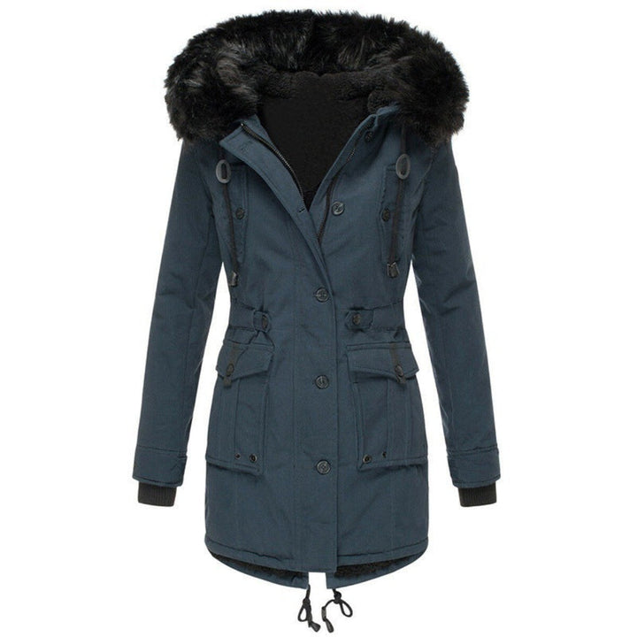 Women's Hooded Faux Fur Winter Parka