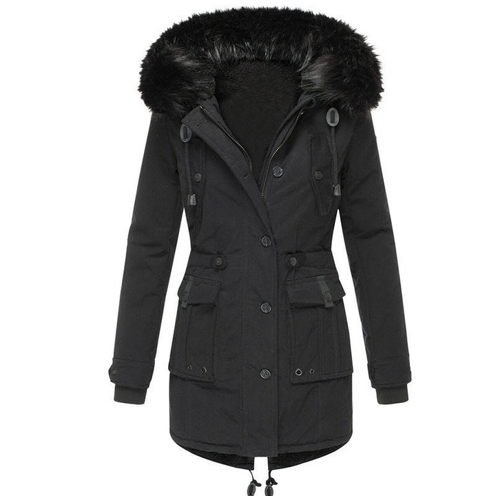 Women's Hooded Faux Fur Winter Parka