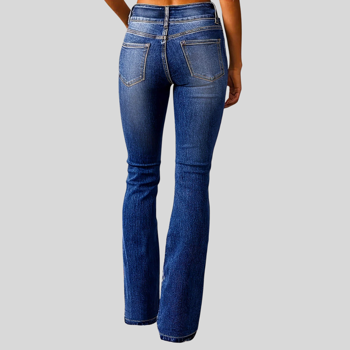 Jean Taille Haute Évasé Femme