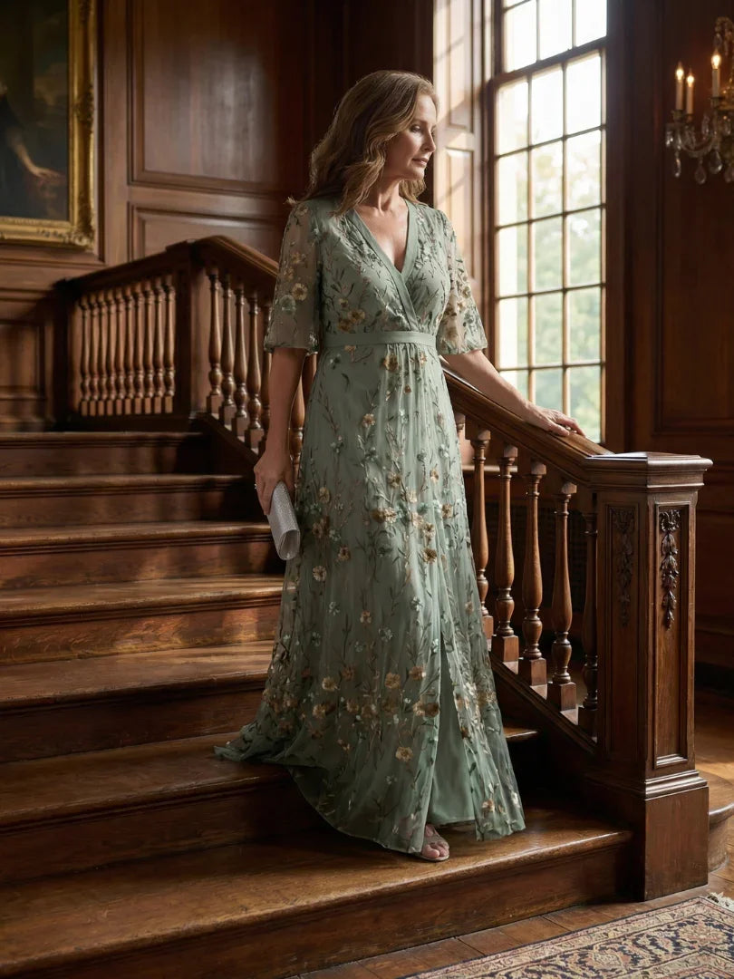 Robe Maxi Femme Fleurie à Col Halter et Silhouette Fluide