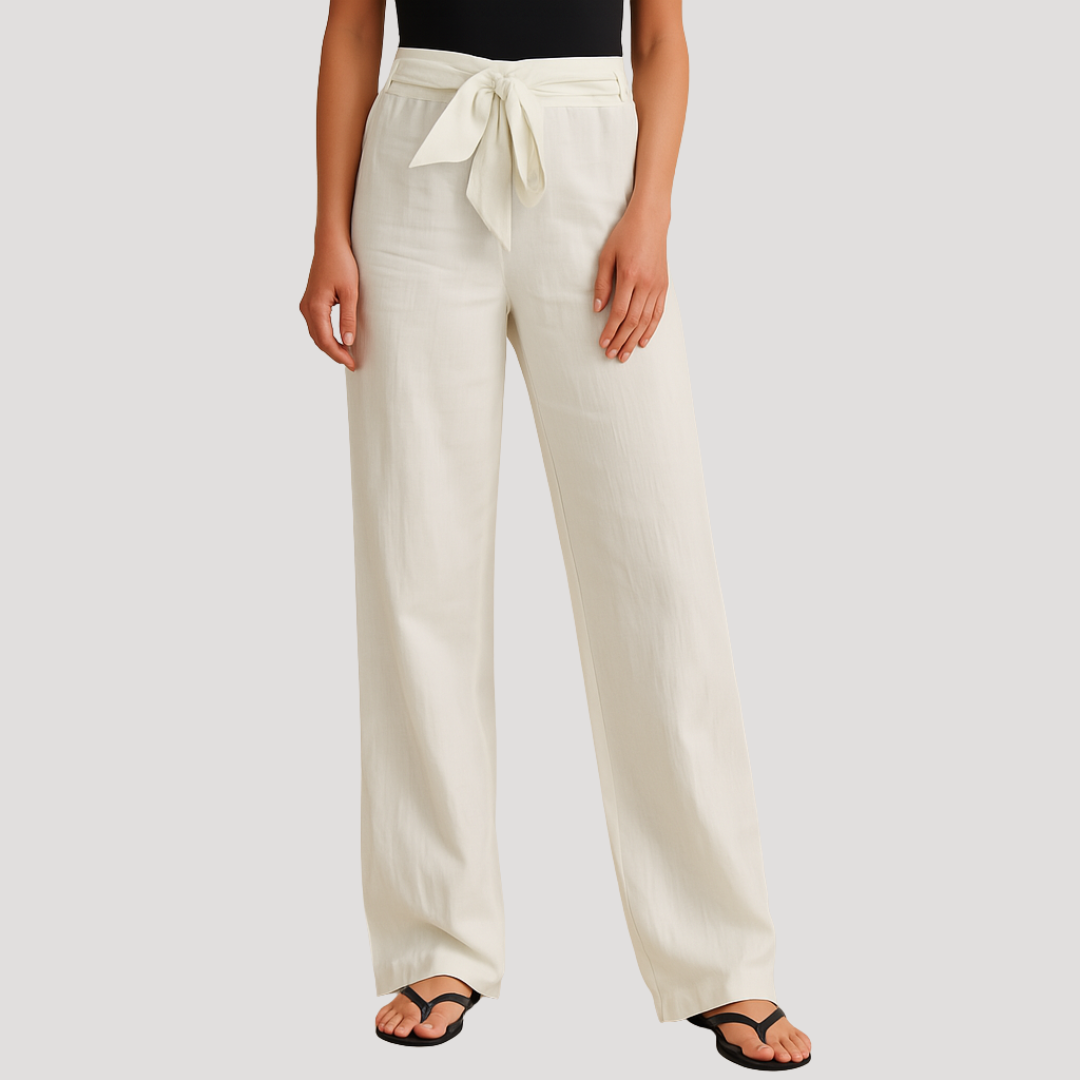 Pantaloni donna casual con vita elasticizzata