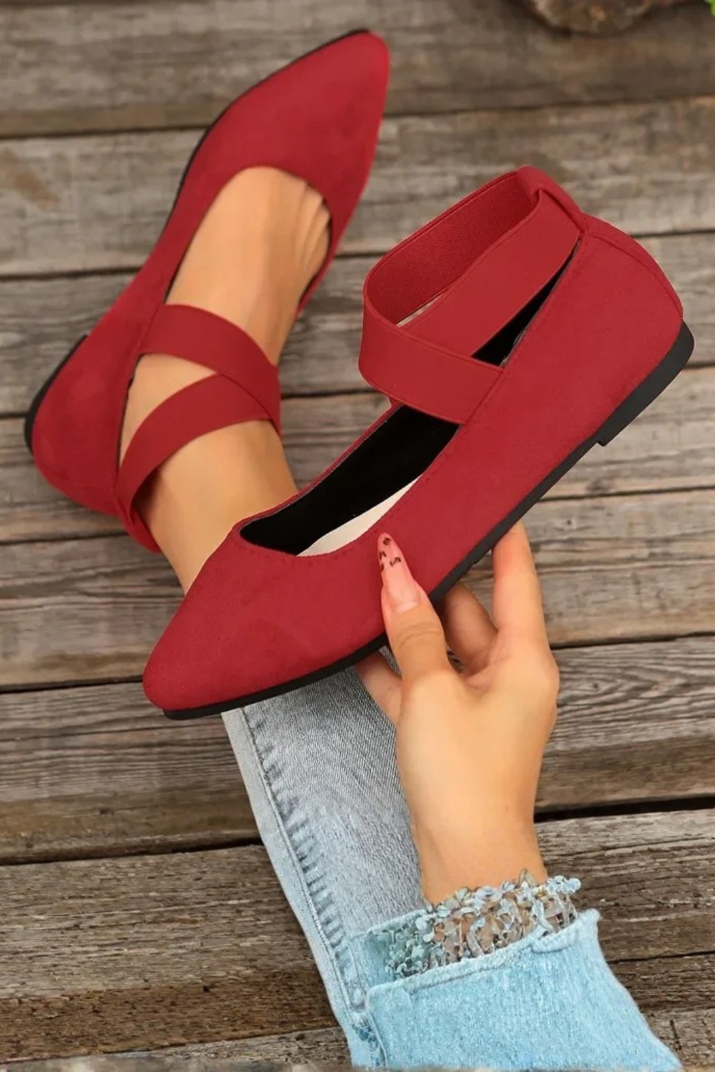 Ballerines Élégantes à Brides Croisées pour Femme