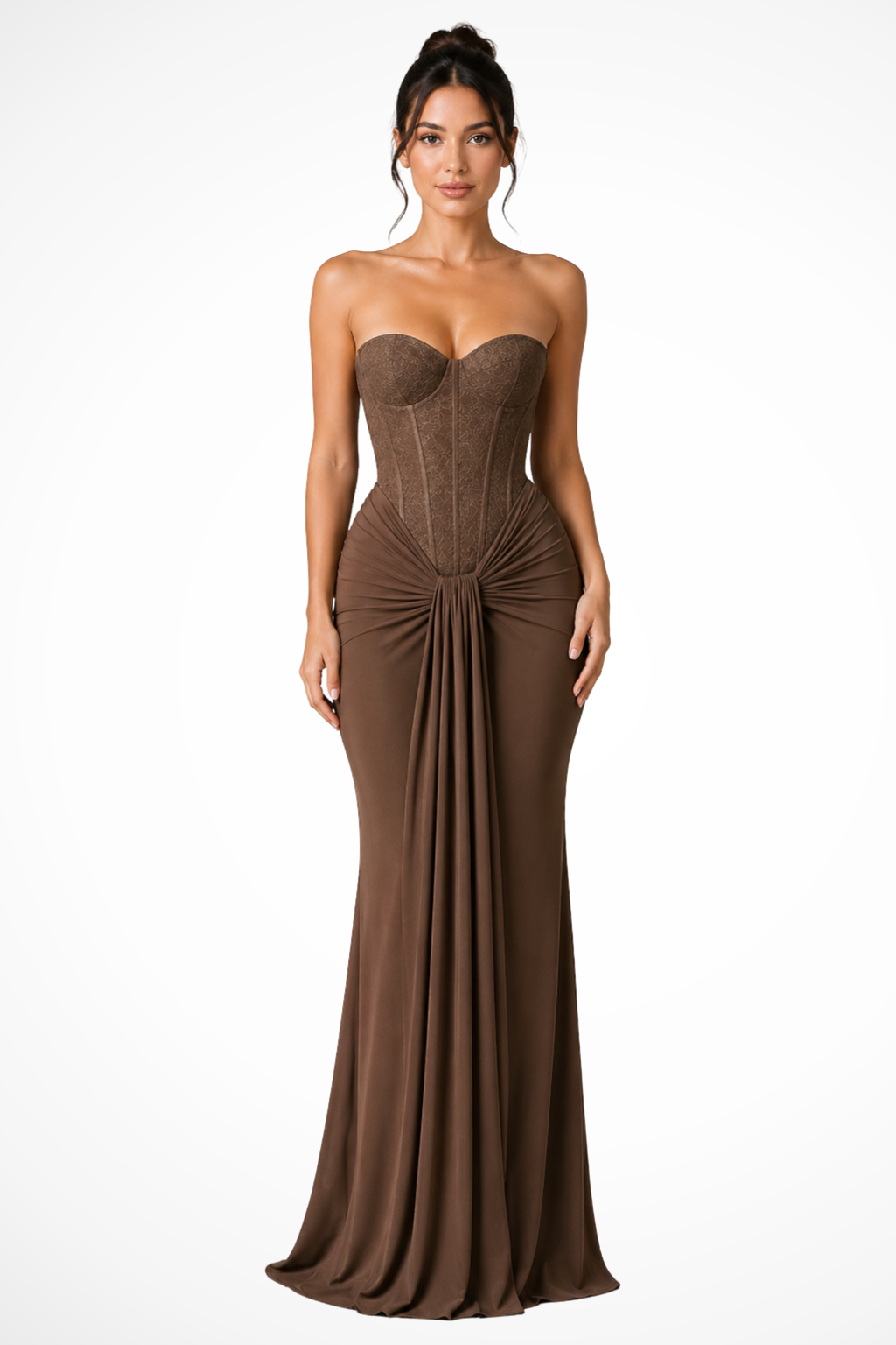 Μακρύ Φόρεμα Bustier Γοργόνα Κομψό για Γυναίκα