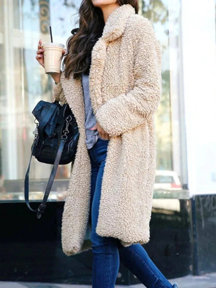 Manteau Teddy Long pour Femme