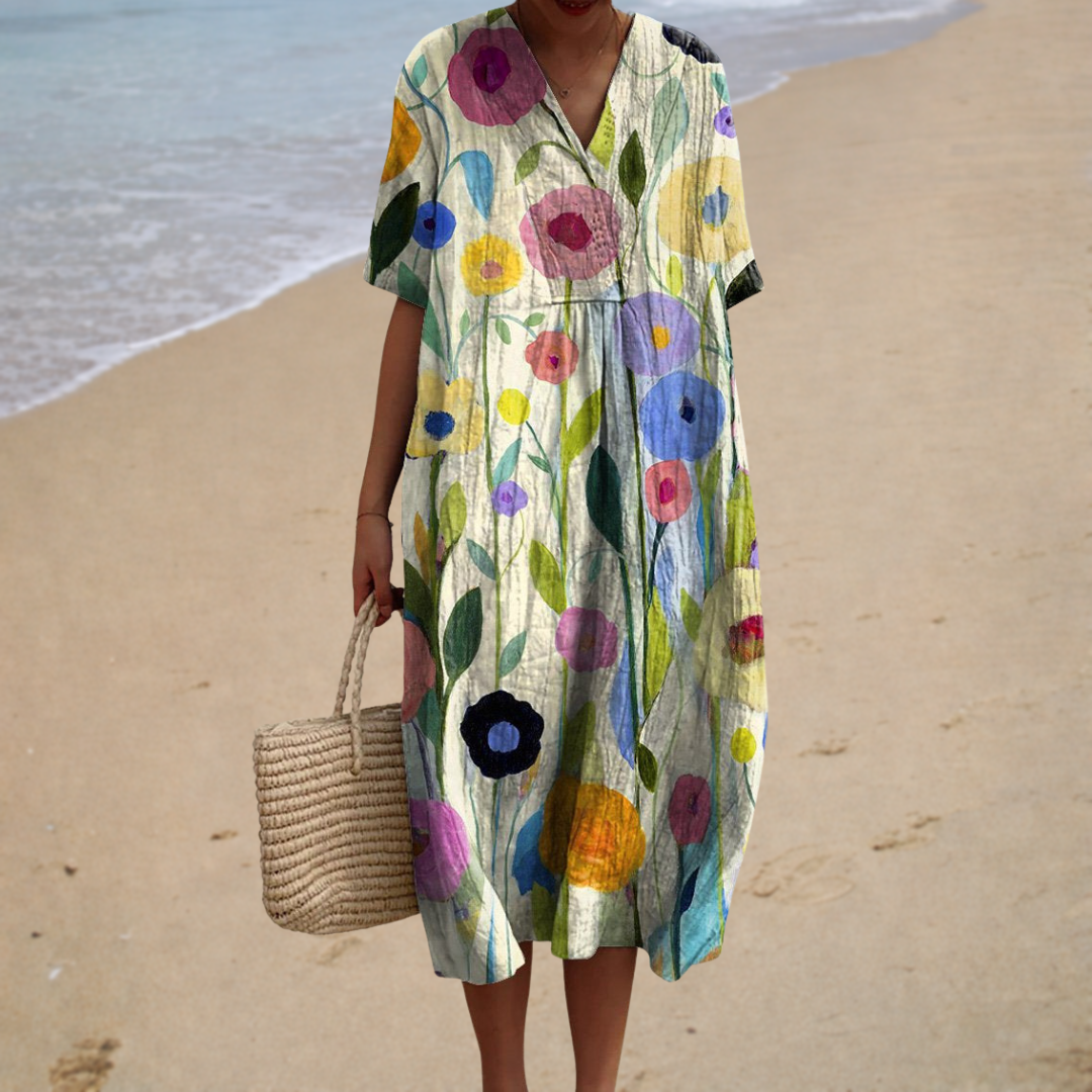 Women's Summer Dress, Flowing with a Casual Cut