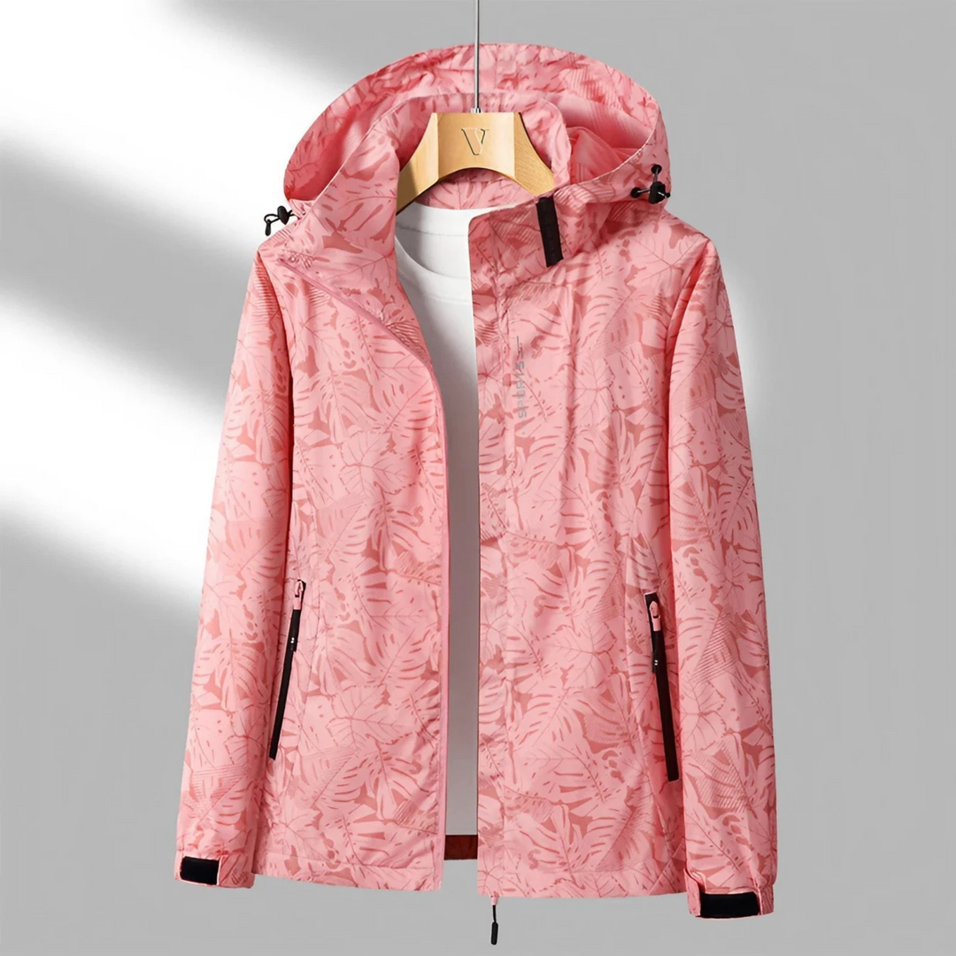Veste coupe-vent pour femme à capuche poches