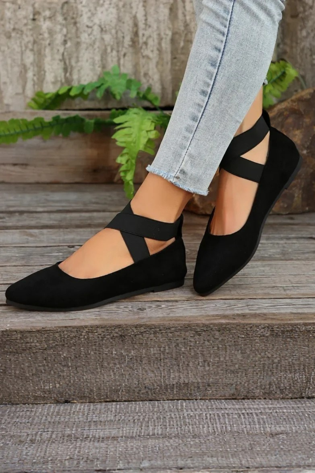 Ballerines Élégantes à Brides Croisées pour Femme